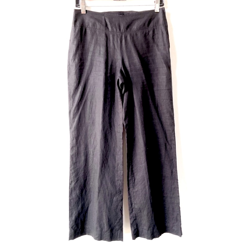 100% linen wide leg pants Size 4